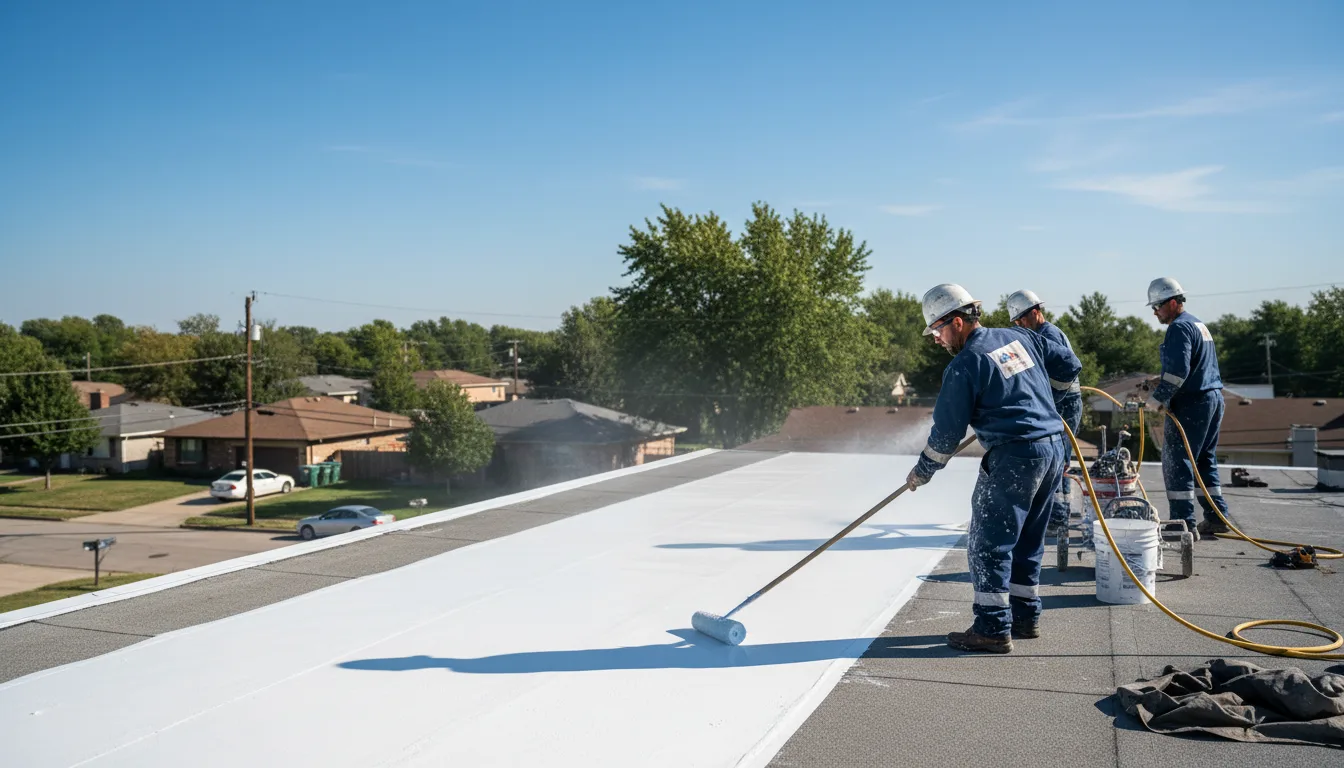 Commercial roof coating in Hennessey, OK near me